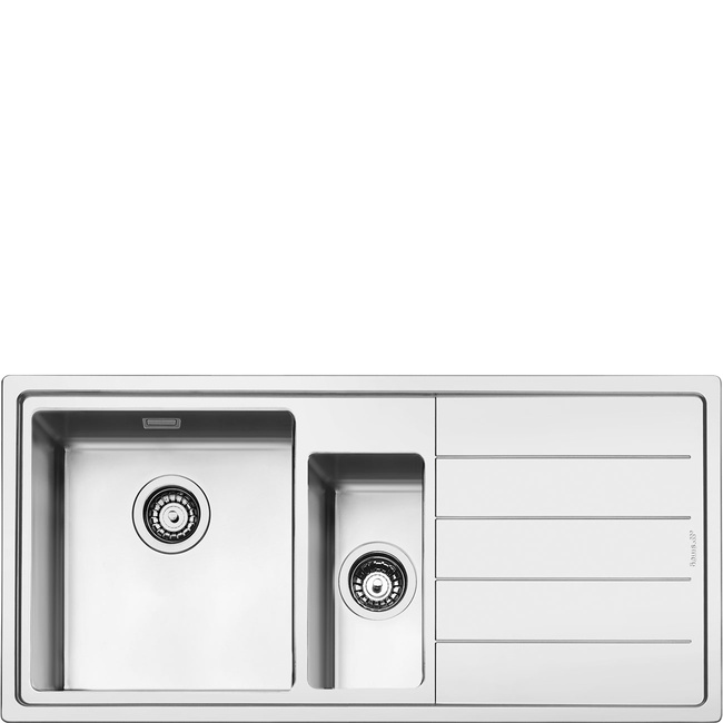 Smeg - Zlewozmywak ze stali nierdzewnej Mira Lft102d Stal nierdzewna