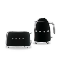Zestaw Smeg - Czajnik + Toster na 2 kromki czarny