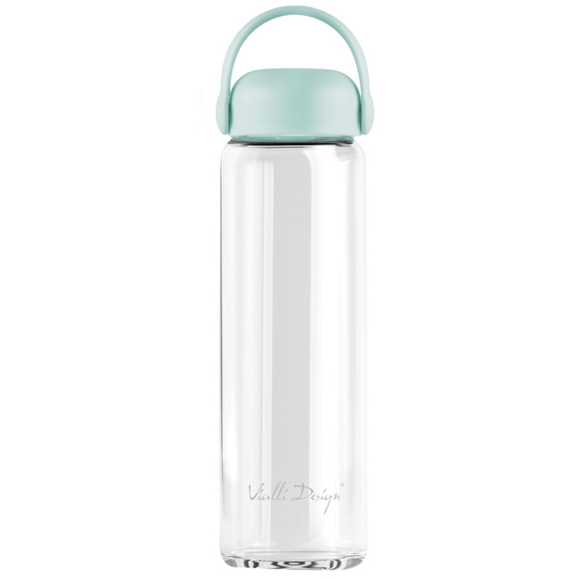 Szklana butelka na wodę Fuori 540 ml Miętowa 30251 - Vialli Design