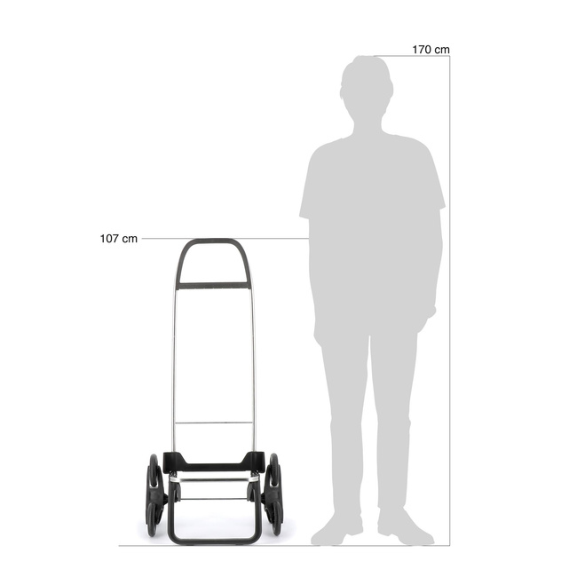 torby na zakupy na kółkach big polar 6 khaki - rolser