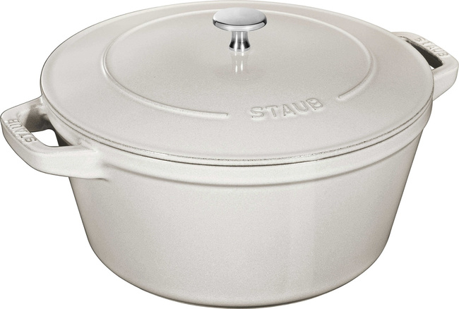 Zestaw 2 naczyń + pokrywka 24 cm Truflowy - Staub