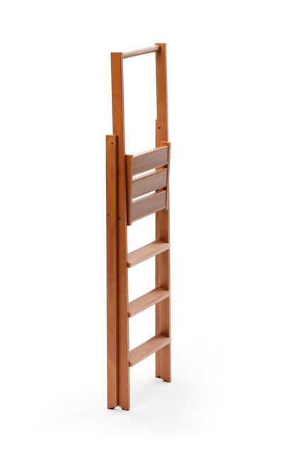 Drabina domowa Arredamenti Kimora 4, 4 stopnie z drewna bukowego, 141 cm, brązowa