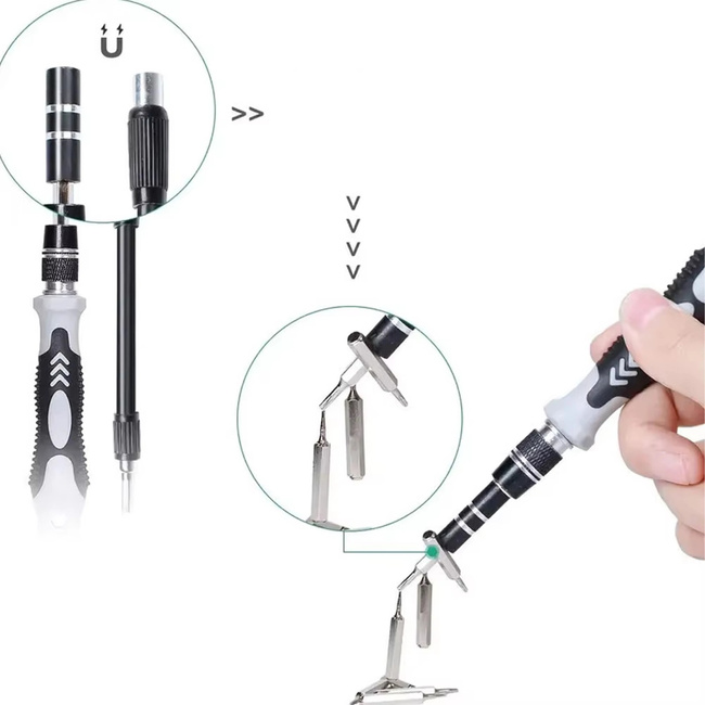 Extralink Zestaw Śrubokrętów Precyzyjnych 118w1 Wkrętaki Torx Do Elektroniki