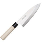 Nóż Masahiro MS-8 Deba do Ryb i Mięsa, Stal MBS-26, Rękojeść Drewno Magnoliowe, Ostrze 18 cm [10007]