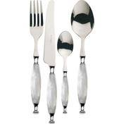 Country Biały - Zestaw obiadowy 24 cz. w opakowaniu