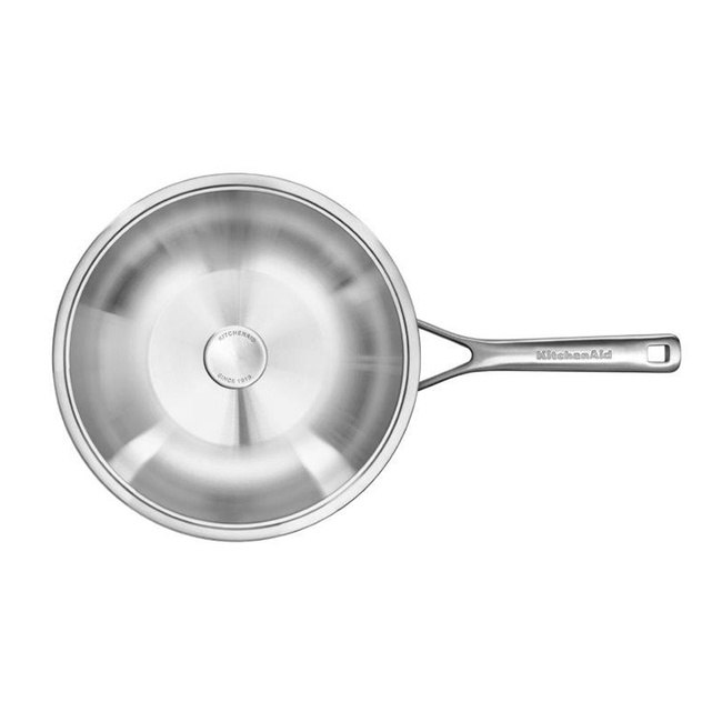 Wok Z Pokrywką 3-Warstwowy, Stalowy - 28 Cm - Kitchenaid