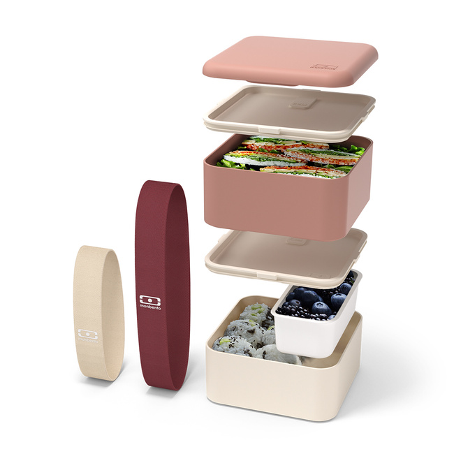 Lunchbox Bento Square Fr, Pink Moka - Monbento