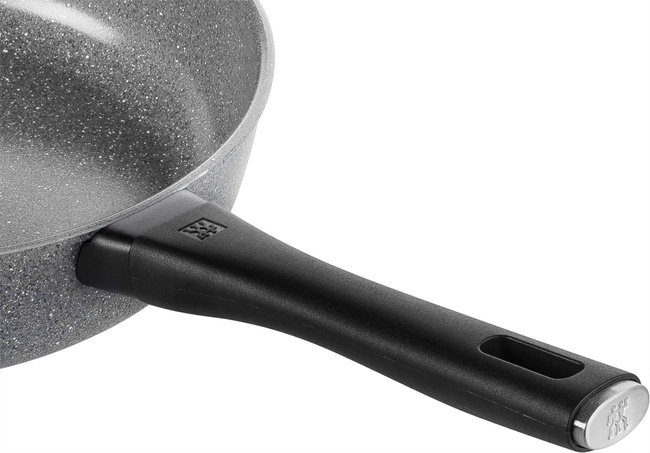 Patelnia sauté z pokrywką ZWILLING Terreno Plus 28 cm, powłoka ceramiczna, szara