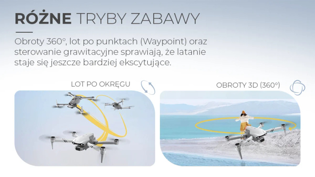 Extralink Smart Life F10 | Dron + 3 akumulatory |