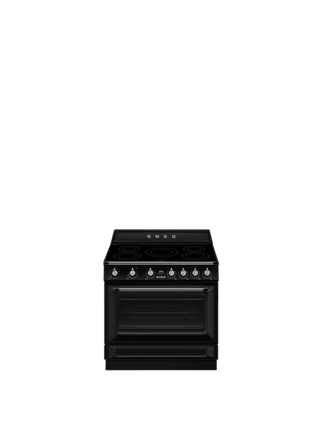 Smeg - Kuchnia wolnostojąca z płytą indukcyjną Victoria Tr90ImBl Czarny.
