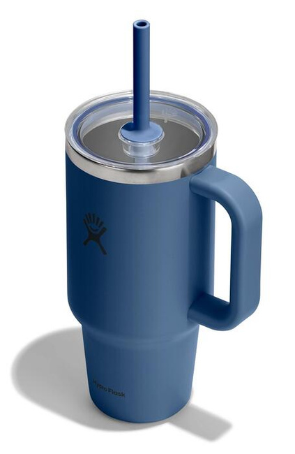 Kubek podróżny Hydro Flask 32 oz Travel Tumbler, Harbor Blue, ze słomką