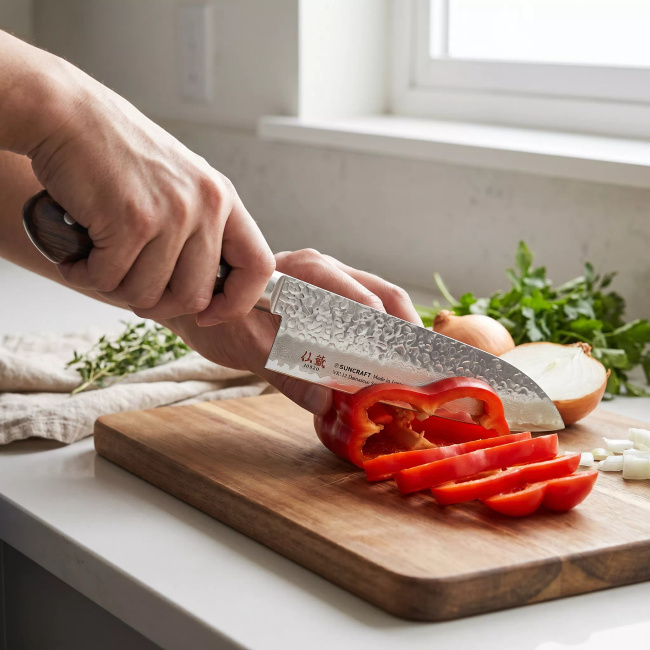 Suncraft SENZO UNIVERSAL Santoku Nóż Kuchenny 16.5 cm