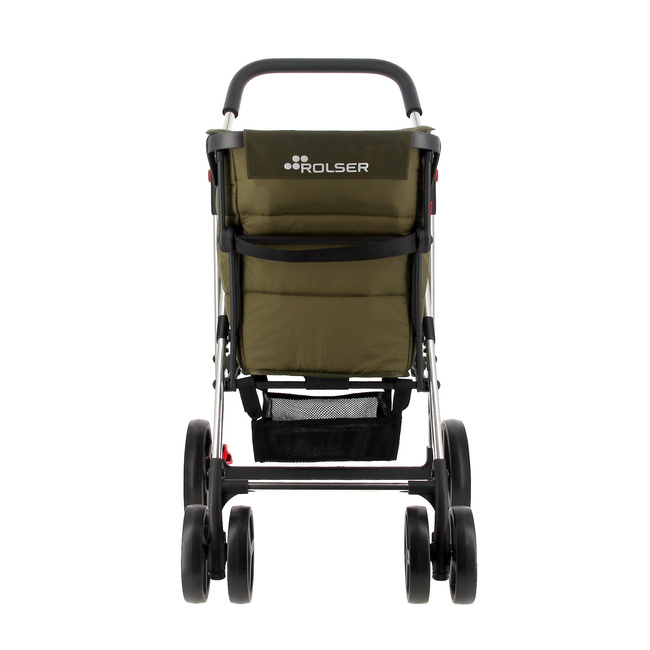 Wózek na zakupy Rolser Basket Freno Polar 4B2, khaki, 4 koła, torba 58 l