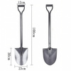EXTRALINK Black Forest Szpadel Metalowy Łopata Ogrodowa Prosta 100 cm