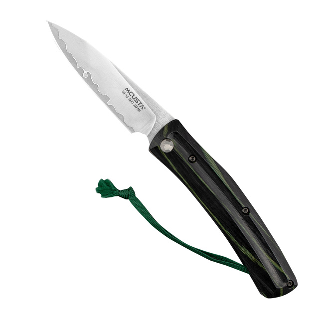 Mcusta Friction Folder Nóż Składany Vg-10 Czarno-Zielony Ostrze 7,5 Cm