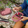 lunch boxy do jedzenia z sztućcami podróżnymi czerwone Guzzini