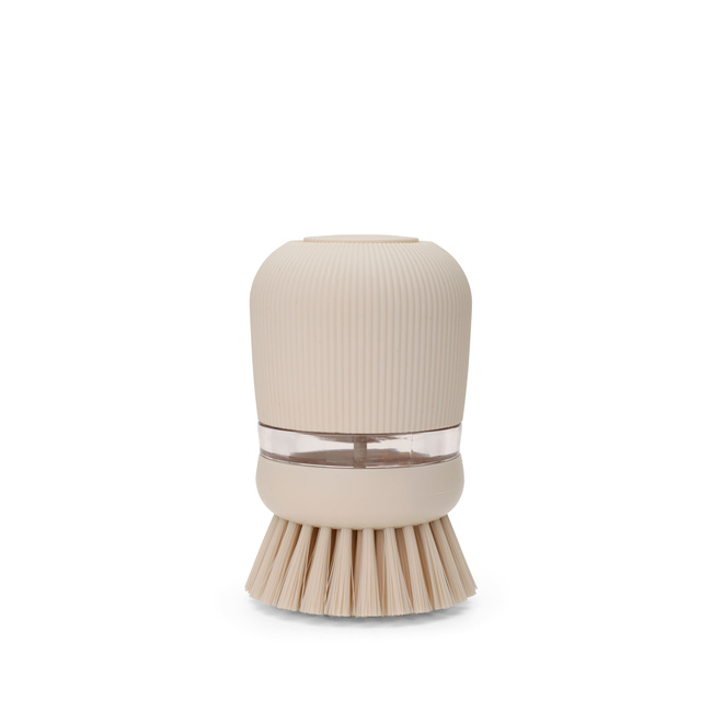 Szczotka do naczyń Brabantia SinkSide z dozownikiem i stojakiem, Soft Beige