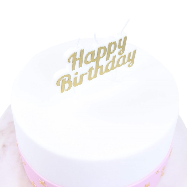 Pme Dekoracyjna Świeczka Happy Birthday 10 x 5 cm