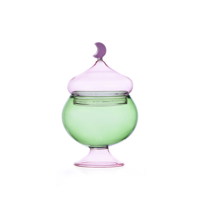Pojemniki z pokrywką 19 cm Green / Pink - Ichendorf Milano