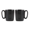 Dwa kubki ceramiczne z uszkiem 80 ml Fuori czarne 29965 - Vialli Design
