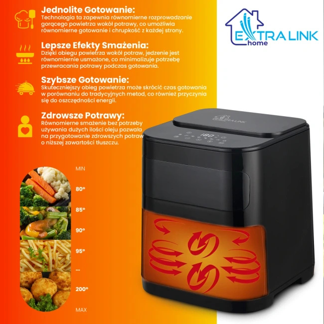 Extralink Home SJ-520 5.2L EU | Frytkownica | 5.2L