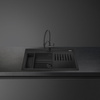 Smeg - Zlewozmywak kompozytowy QUADRA VSGX860MN Czarny