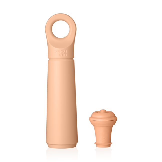 Pompka próżniowa do wina Vacu Vin Wine Saver Loop Terra z 1 korkiem