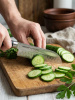 Samura MO-V Nóż Santoku Hollow Ground Ostrze 18 cm