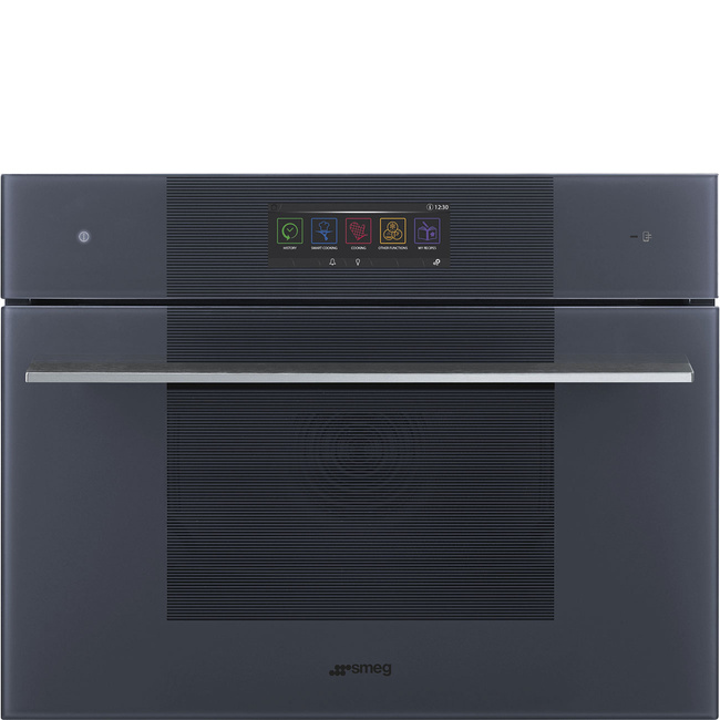 Smeg - Piekarnik elektryczny z funkcją mikrofali i pary Linea So4106Wapg Neptune Grey.