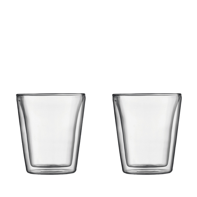 Szklanki do napojów z podwójną ścianką Canteen 200 ml 2 szt. transparentne
