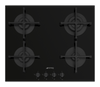 Smeg - Płyta Gazowa, 60 Cm, Selezione, Czarny Selezione PV264B Czarny