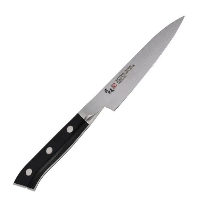 Nóż uniwersalny Mcusta Zanmai Classic Damascus HKB-3001D, VG-10, pakka, 11 cm