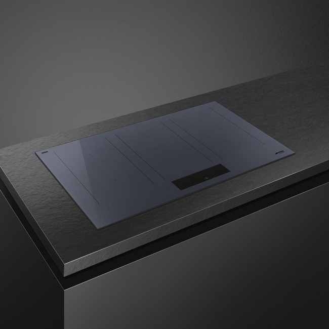 Smeg - Płyta Indukcyjna, 80 Cm, Linea, Ng Linea Sim1864dg Neptune Grey