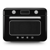Smeg - Piekarnik nablatowy z funkcją pary 50's Style - czarny COF01BLEU