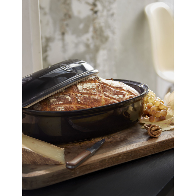 Forma do pieczenia chleba ceramiczna Artisan, 3,35 l, czarna - Emile Henry