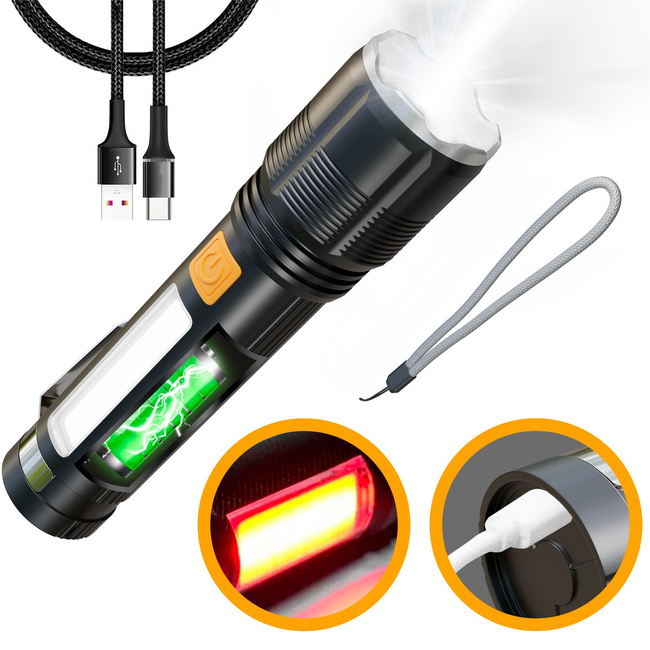 EXTRALINK EFL-1138 Wili Latarka LED 700lm Wbudowany Akumulator Powerbank Outdoor