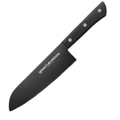 Samura Shadow nóż kuchenny Santoku, ostrze 17.5 cm, stal AUS-8, 59 HRC