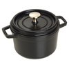 Staub La Cocotte Garnek Żeliwny Okrągły 1.2 Ltr, Czarny
