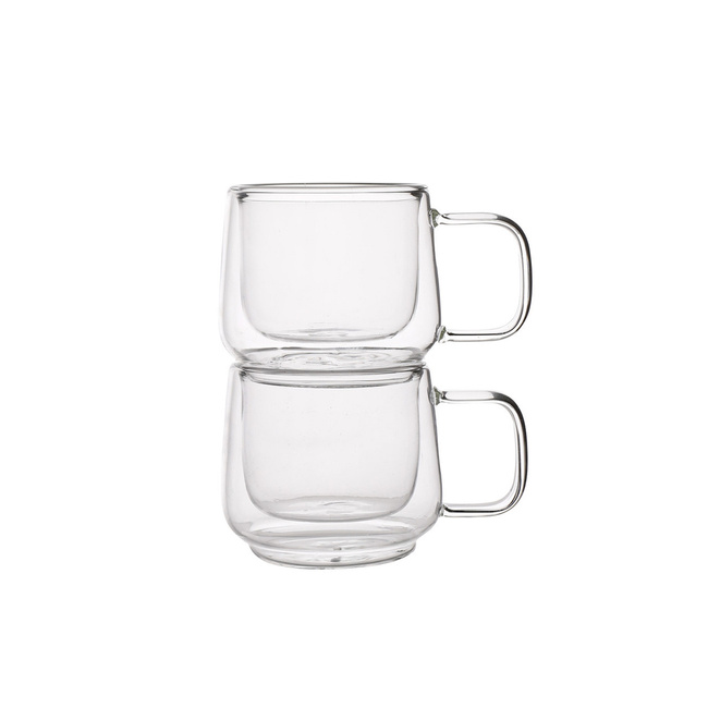 Szklanki do kawy Cortado z uszkiem Siena 100 ml - La Cafetiere