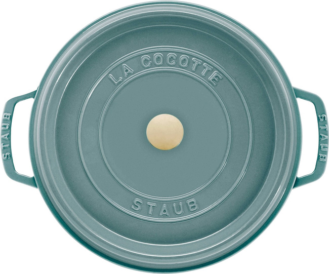 La Cocotte Garnek Żeliwny Okrągły 6.7 Ltr, Eukaliptusowy - Staub