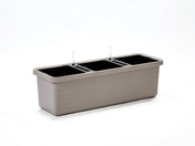 Plastia Berberis Trio Donica Samonawadniająca 117 x 39 cm - jasnoszary