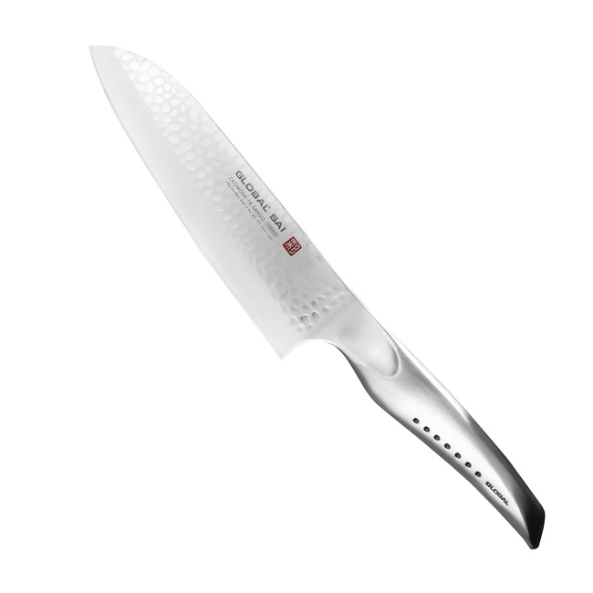 Global Sai Santoku Knife 19cm - High-quality Stainless Steel Chef's Knife