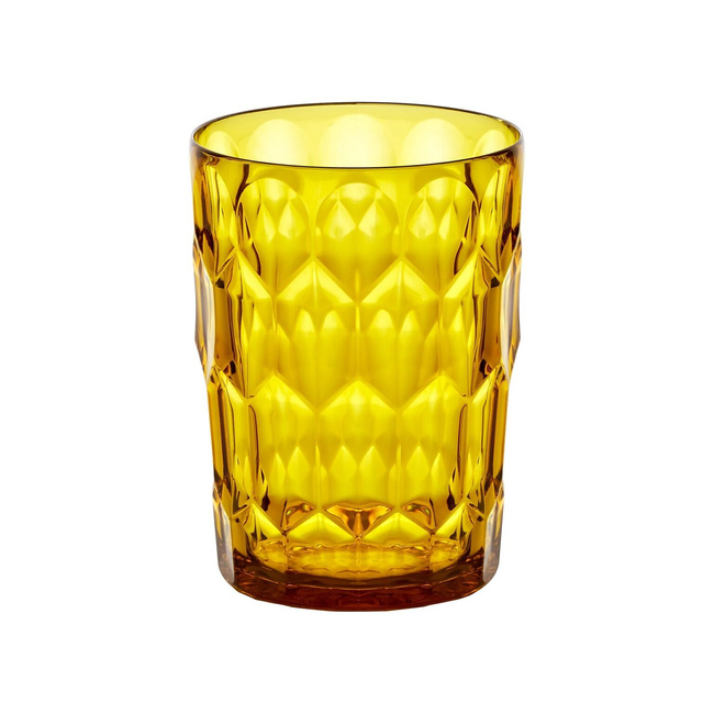 Wysoka szklanka Guzzini 400 ml Żółta Wzór 3