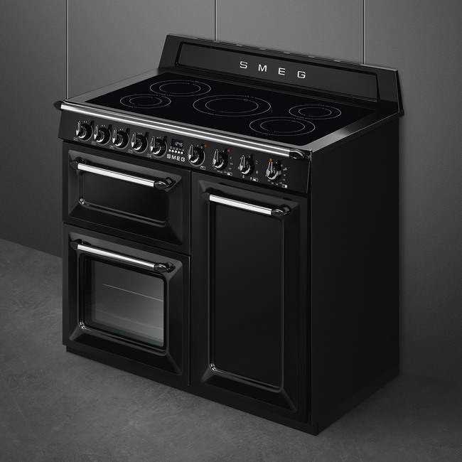 Smeg - Kuchnia wolnost, 100cm, Victoria, czarny Victoria TR103Ibl2 Czarny.