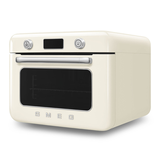 Smeg - Piekarnik nablatowy z funkcją pary (100%) COF01CREU 50's Style - kremowy