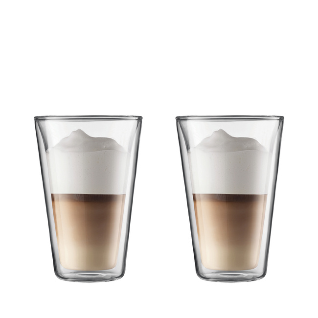 Szklanki z podwójną ścianką Canteen 400 ml 2 szt transparent