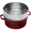 Garnek żeliwny okrągły z wkładem 5.2 ltr, grenadynowy - Staub