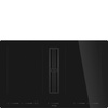 Smeg - Płyta indukcyjna z okapem kuchennym Universal Hobd682D2 Czarny