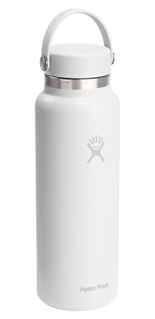 Butelka termiczna Hydro Flask 40 oz Wide Mouth z zakrętką Flex Cap, biała, 1,18 l