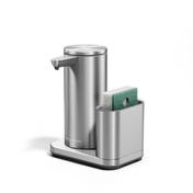 Automatyczny dozownik do mydła Simplehuman ST1086 z organizerem, 266 ml, stal szczotkowana